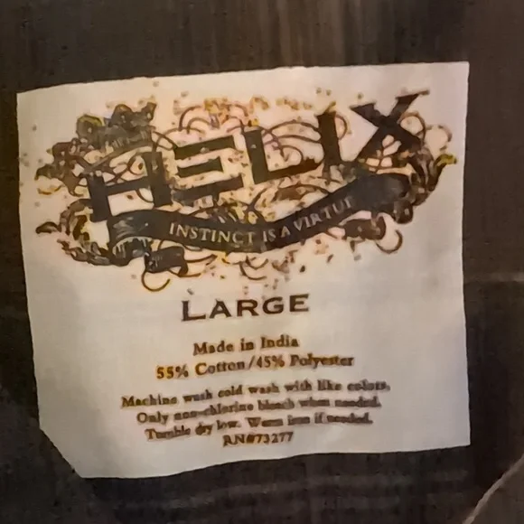 Helix Boys' Dark Brown Plaid Button Down Shirt - Picture 2 of 3